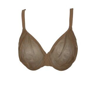 Gossard Glossies Beige Molded Sheer Bra 32DDD Underwire